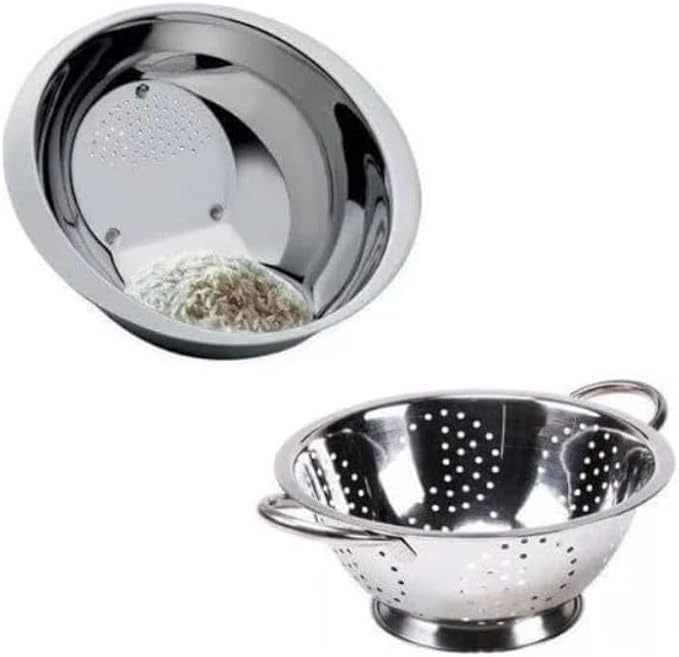 Kit escorredor de arroz e macarrão